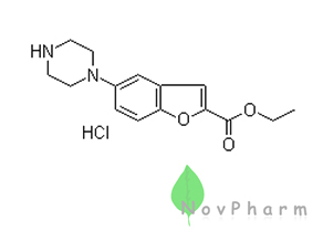 5-(1-哌嗪基)-2-苯并呋喃羧酸乙酯盐酸盐